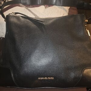 Michael Kors Black Leather Shoulder Bag